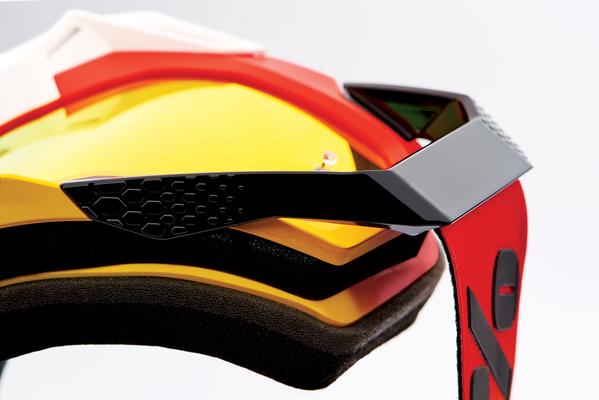 100% Motocross Goggle Racecraft 2 Ogusto - Mirror Red