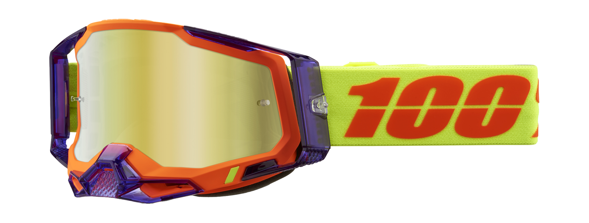 100% Motocross Goggle Racecraft 2 Panam - Mirror Gold