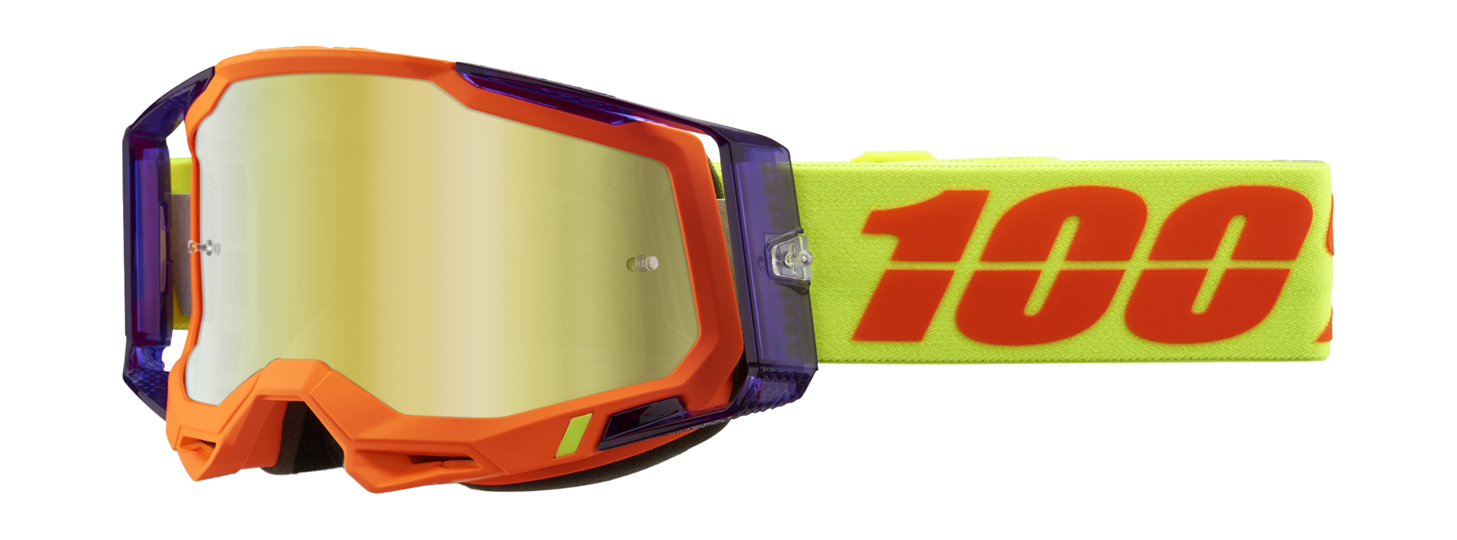 100% Motocross Goggle Racecraft 2 Panam - Mirror Gold