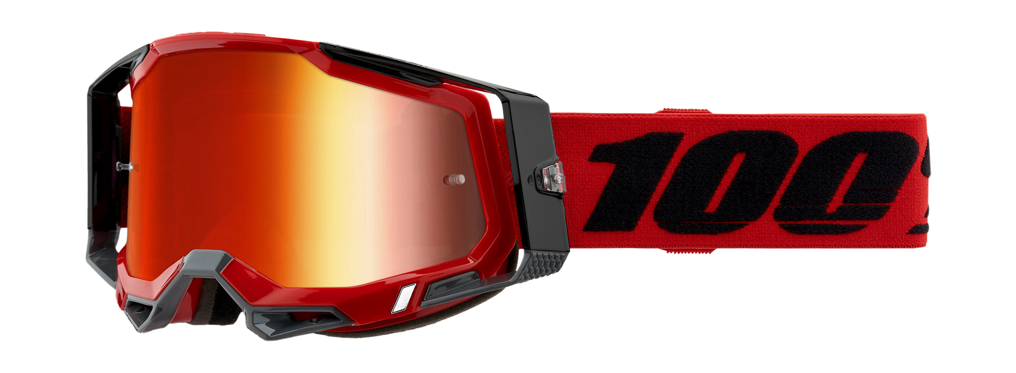 100% Motocross Goggle Racecraft 2 Red - Mirror Red