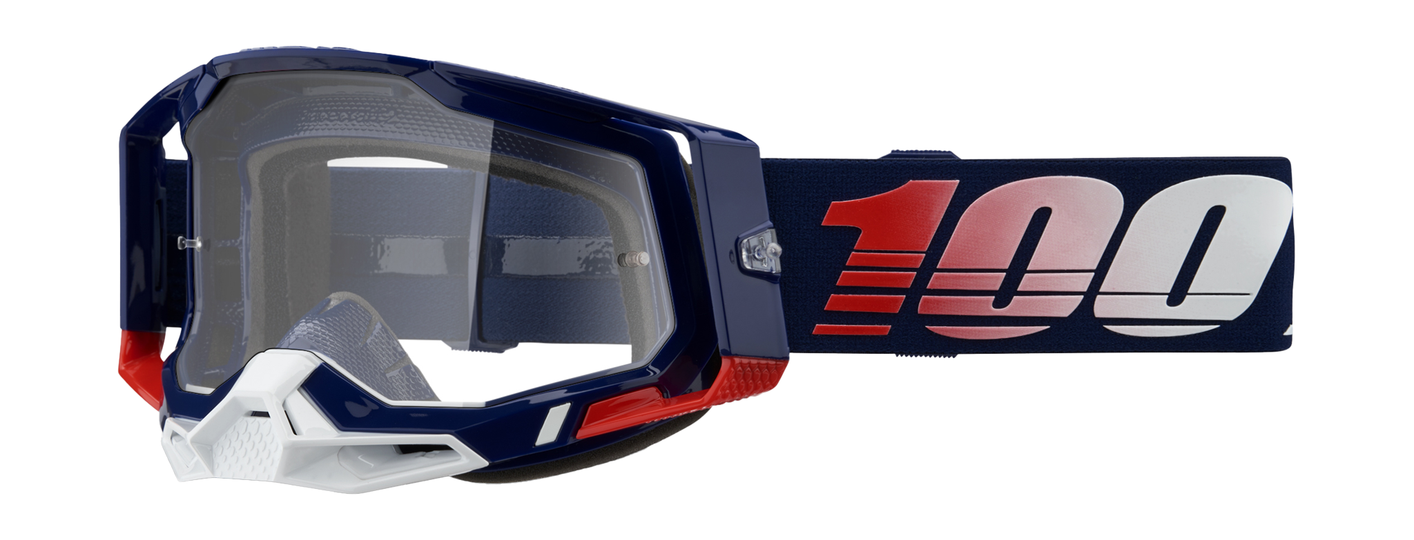 100% Motocross Goggle Racecraft 2 Republic - Clear