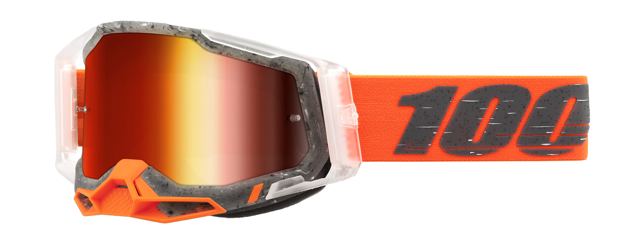 100% Motocross Goggle Racecraft 2 Schrute - Mirror Red