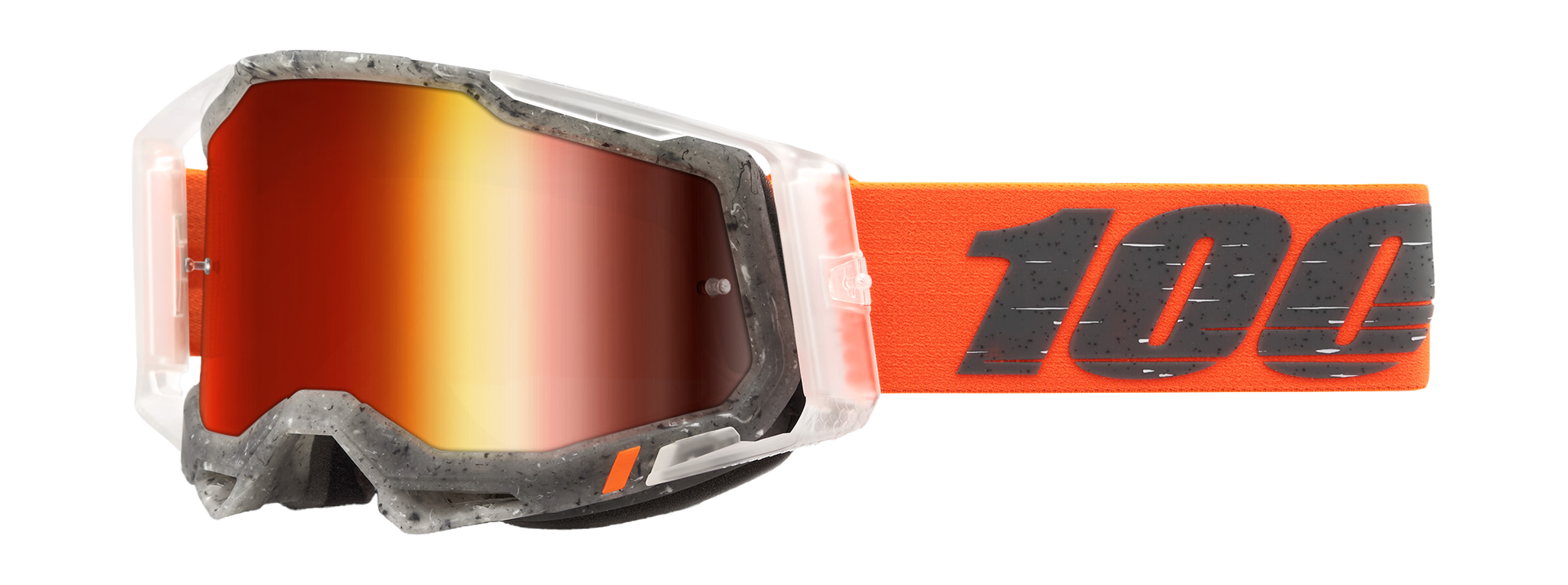 100% Motocross Goggle Racecraft 2 Schrute - Mirror Red