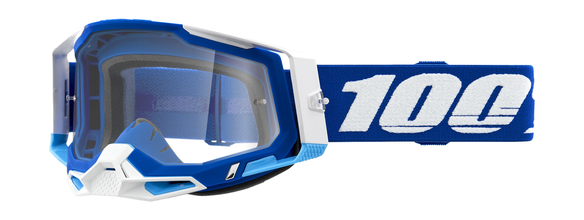 100% Motocross Goggle Racecraft 2 SP22 Blue - Clear