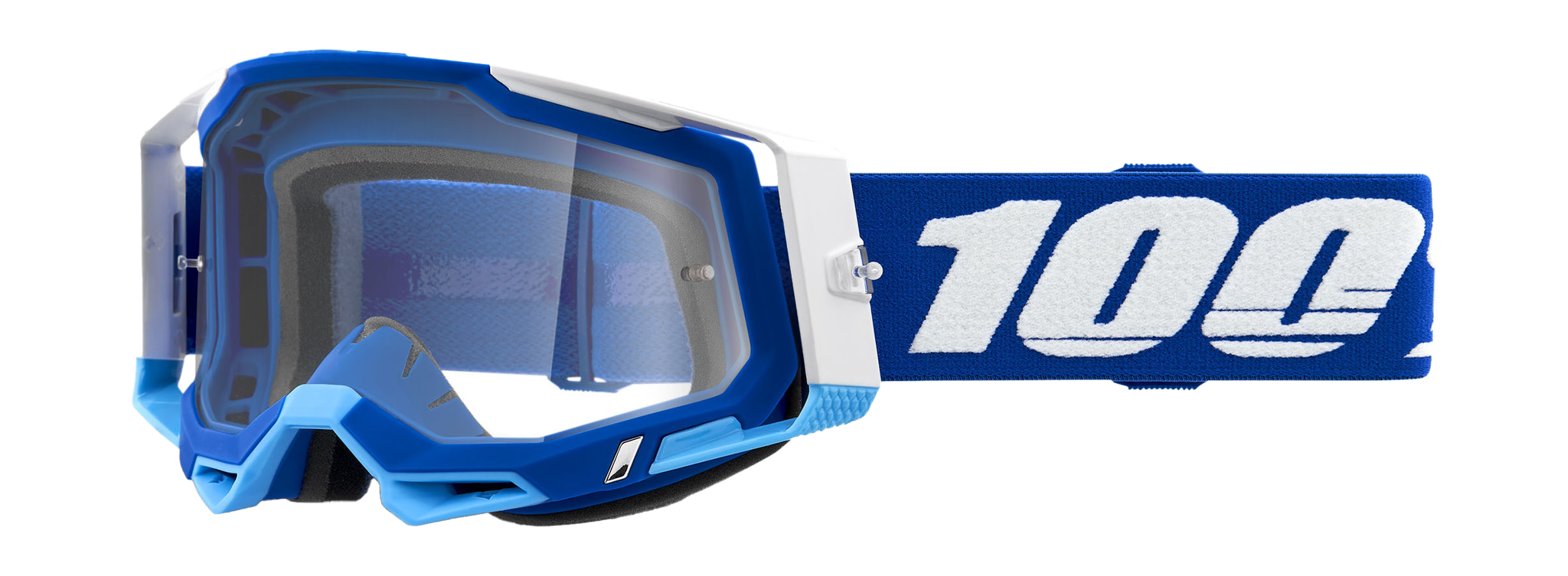 100% Motocross Goggle Racecraft 2 SP22 Blue - Clear