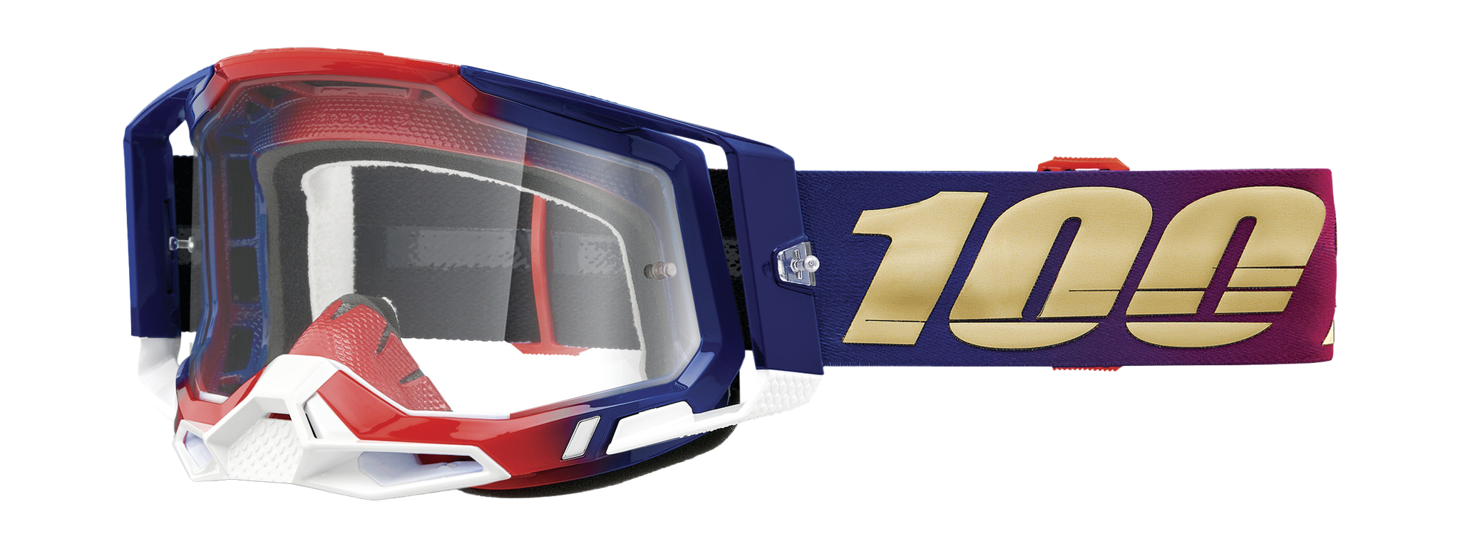 100% Motocross Goggle Racecraft 2 United - Clear