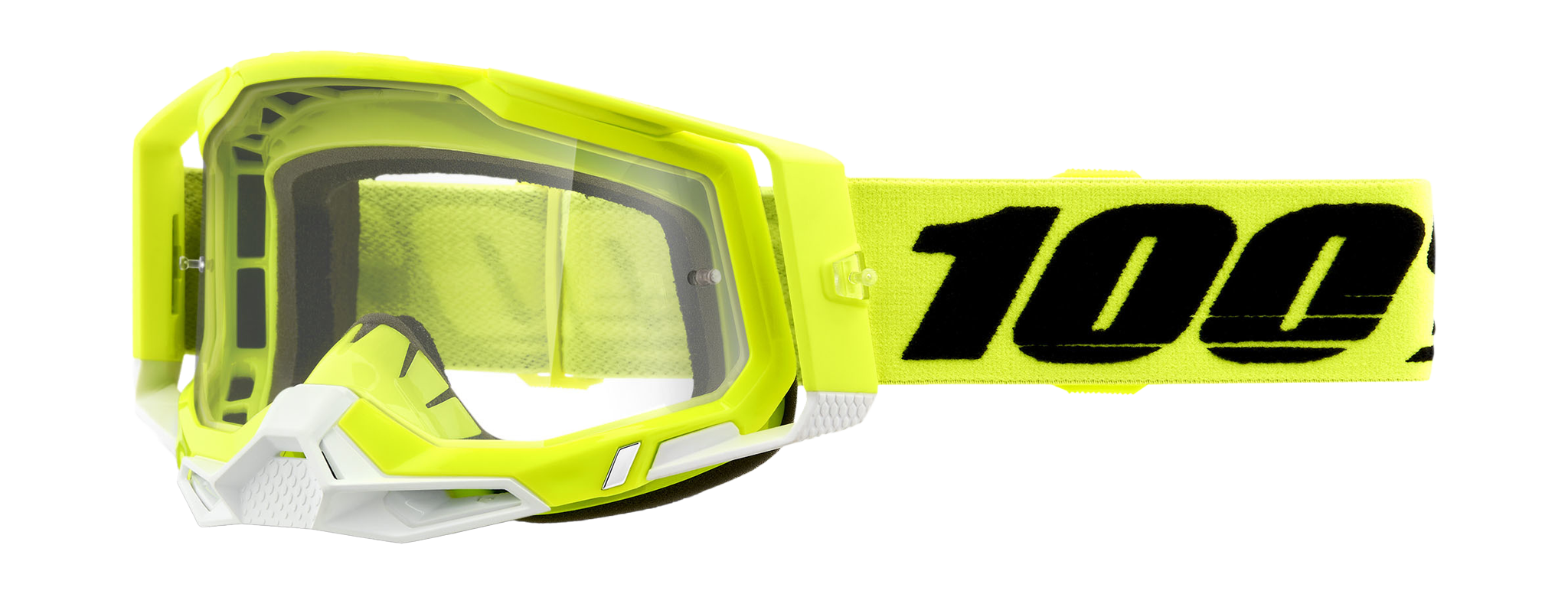 100% Motocross Goggle Racecraft 2 Yellow - Clear