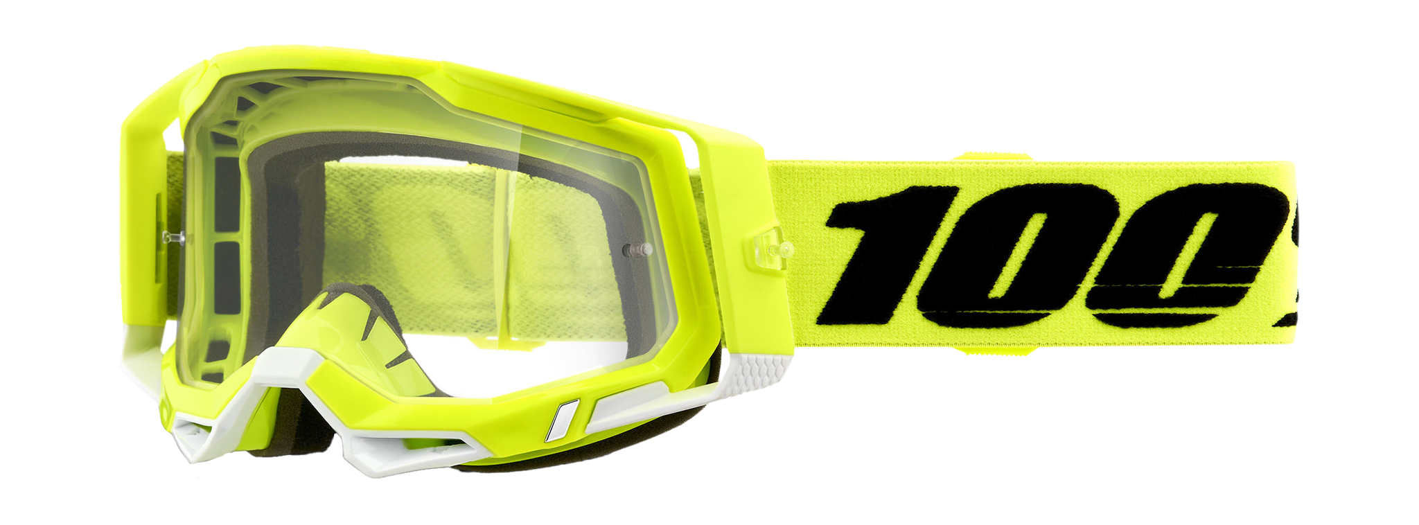 100% Motocross Goggle Racecraft 2 Yellow - Clear