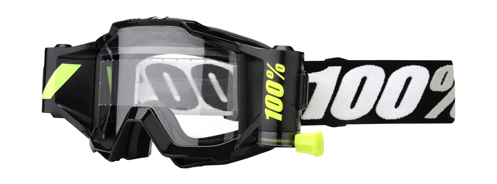 100% Motocross Goggle Roll-Off Accuri 1 Forecast Tornado Black - Clear