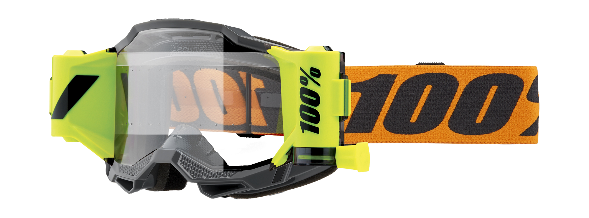 100% Motocross Goggle Roll-Off Accuri 2 Forecast Orange - Clear