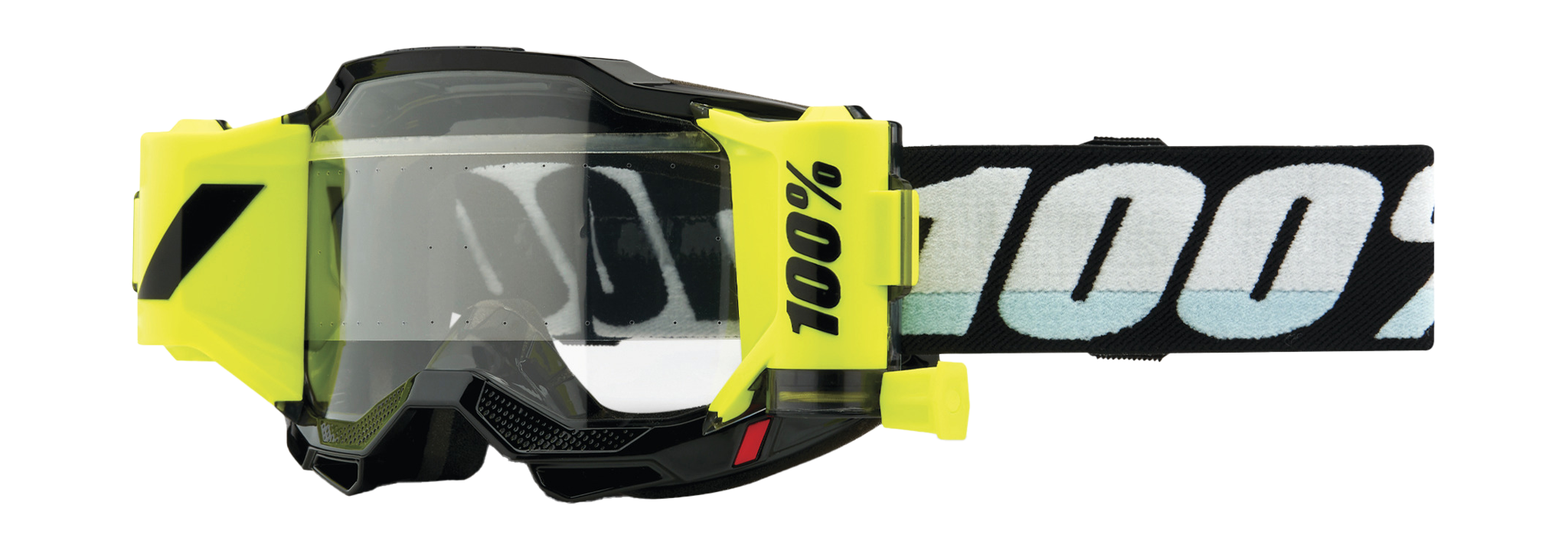 100% Motocross Goggle Roll-Off Accuri 2 Forecast SP22 Black - Clear