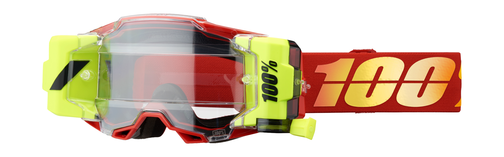 100% Motocross Goggle Roll-Off Armega Forecast Nuketown - Clear