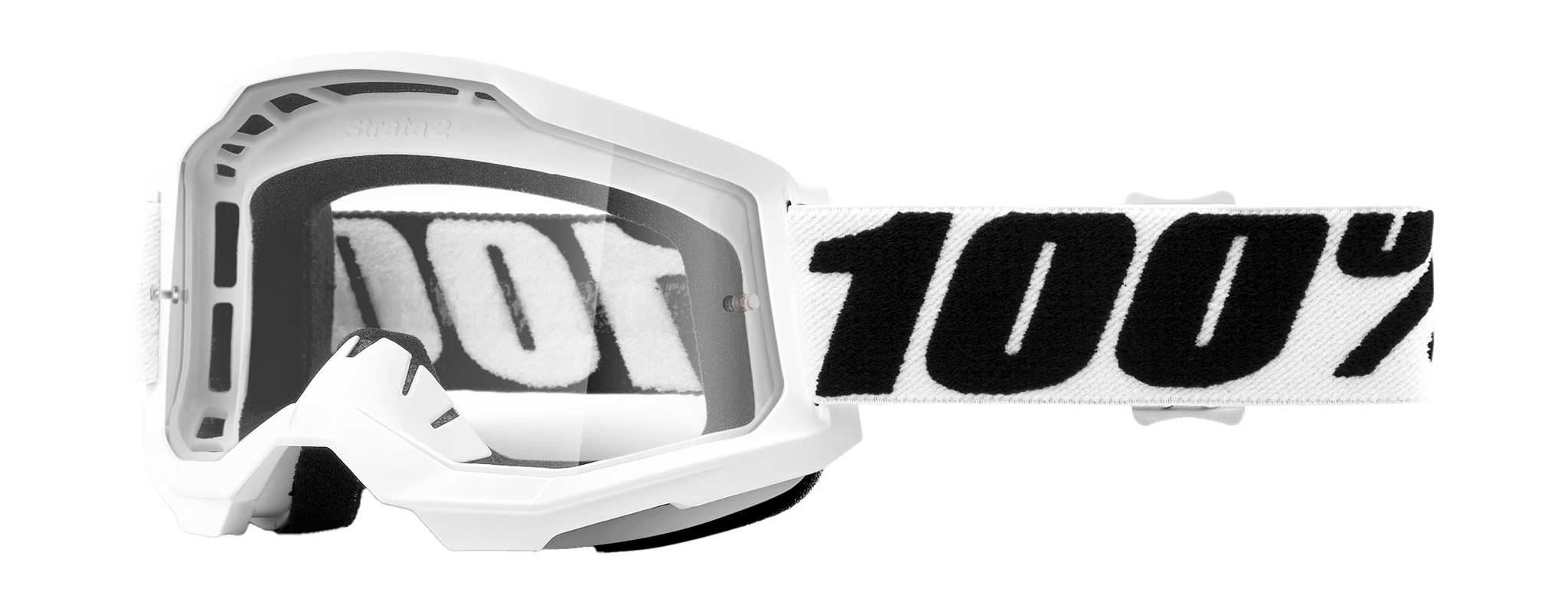 100% Motocross Goggle Strata 2 Everest - Clear