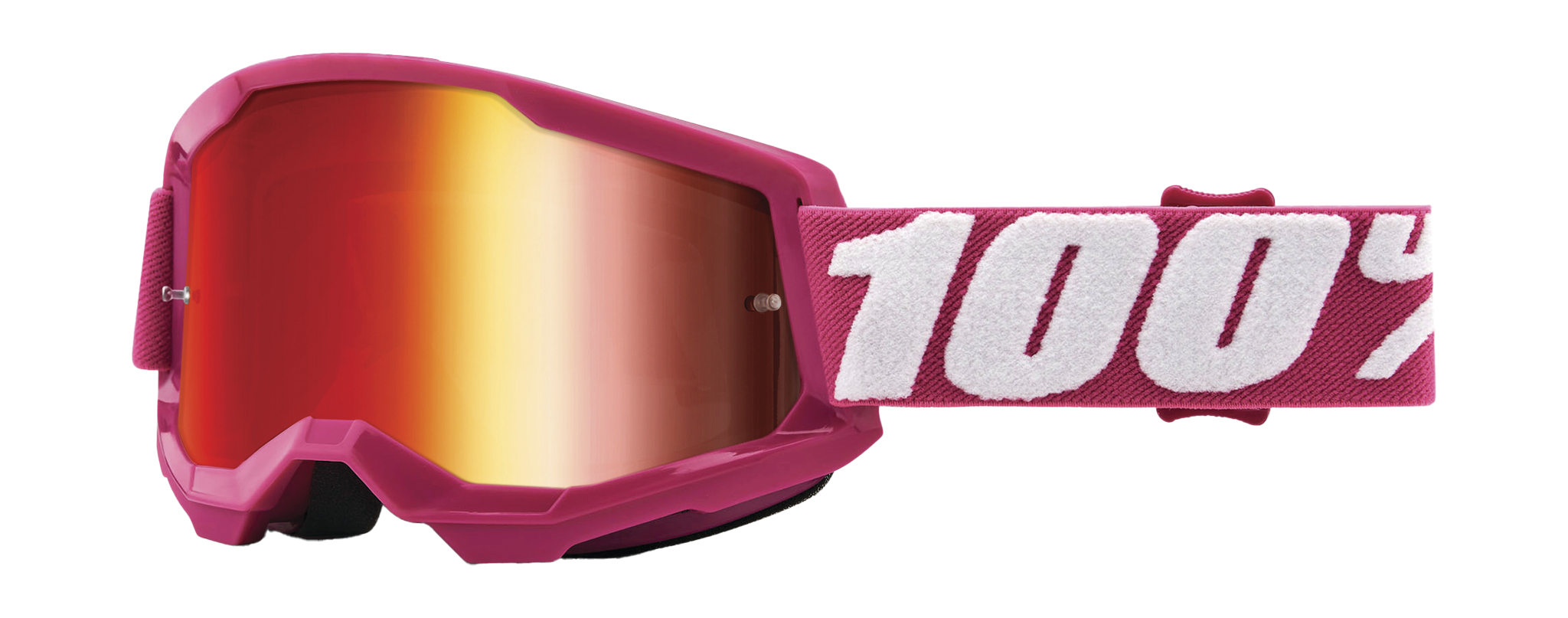 100% Motocross Goggle Strata 2 Fletcher - Mirror Red
