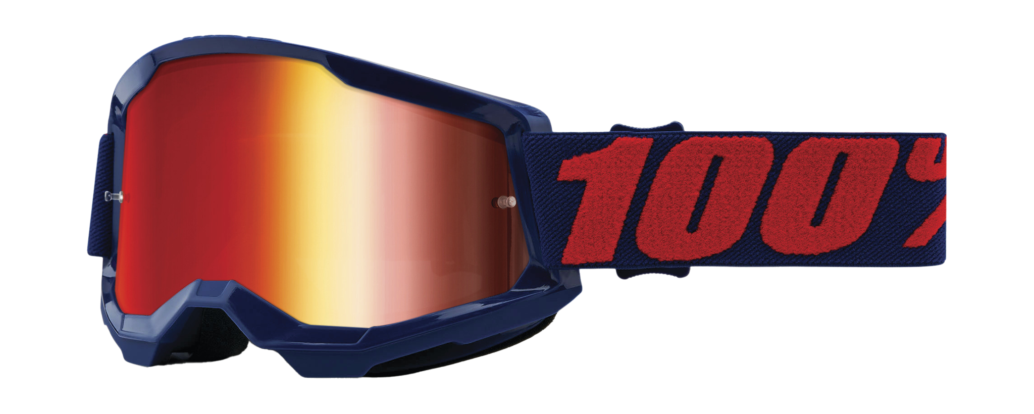 100% Motocross Goggle Strata 2 Masego - Mirror Red