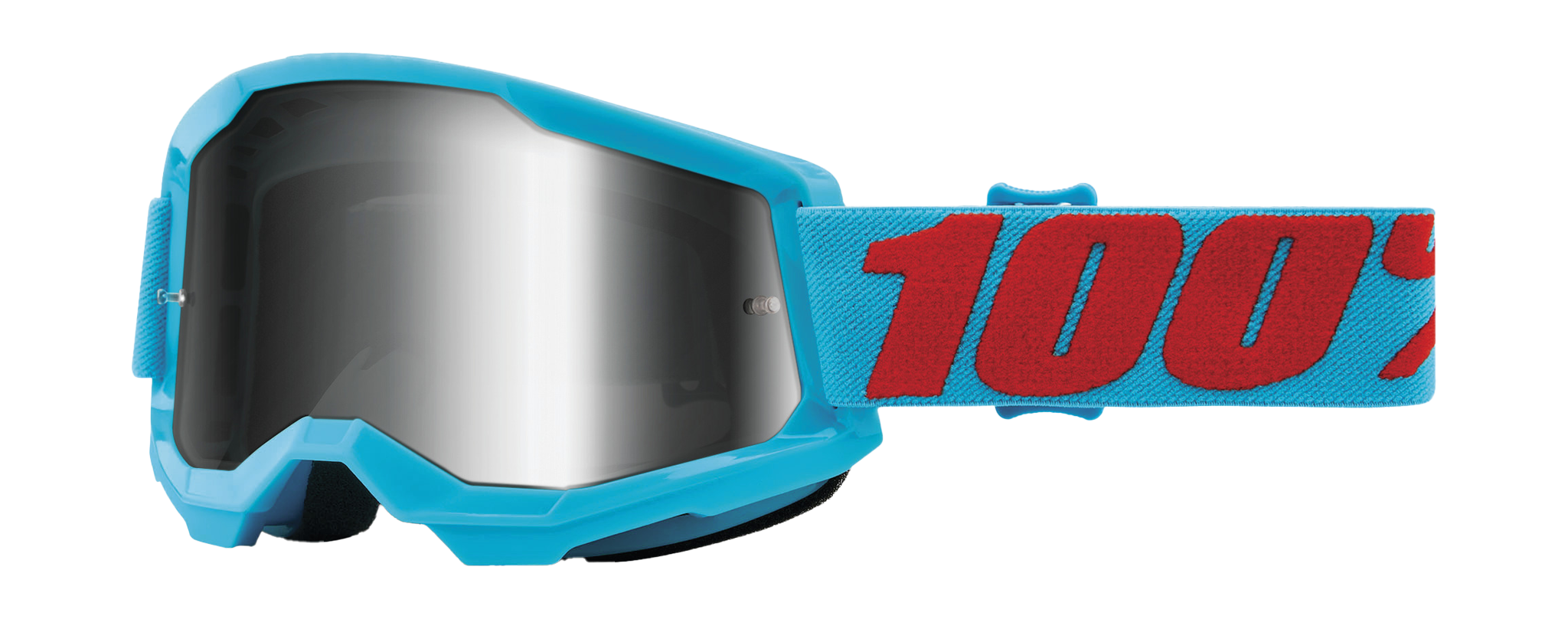 100% Motocross Goggle Strata 2 Summit - Mirror Silver