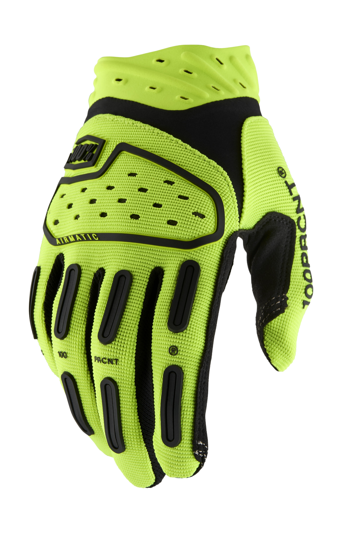100% Motocross Gloves Airmatic 2 - Fluo Yellow