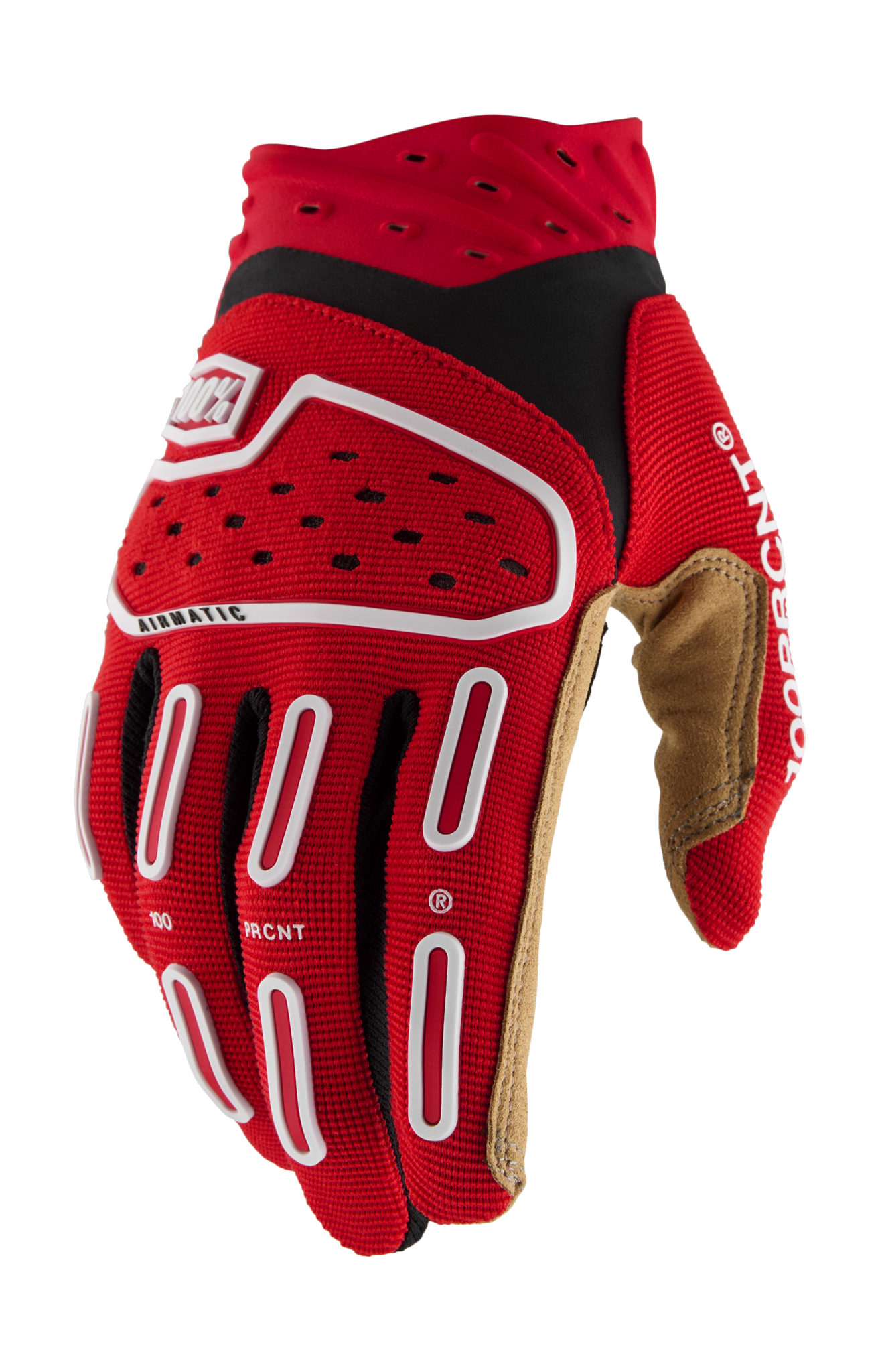 100% Motocross Gloves Airmatic 2 - Red / Black