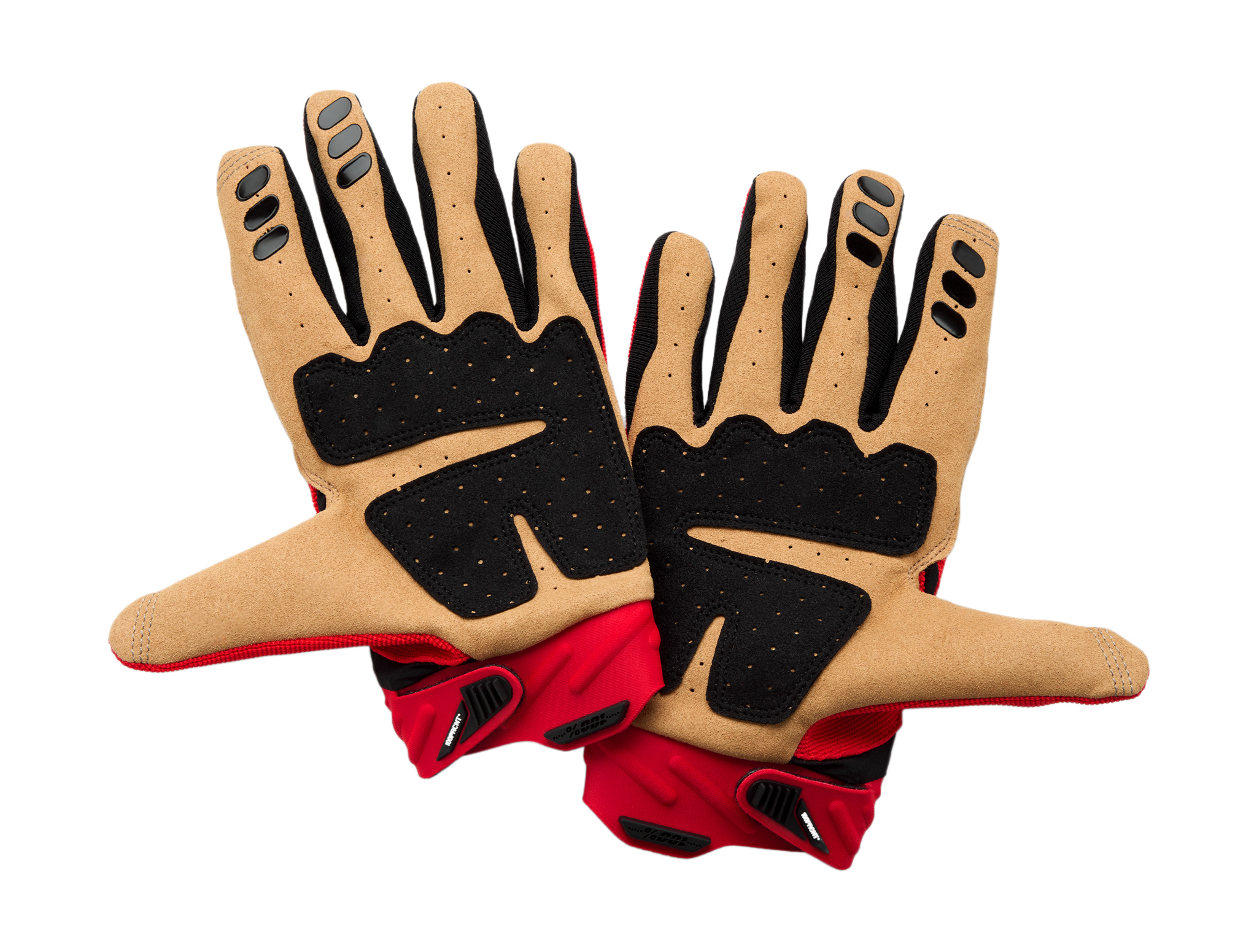 100% Motocross Gloves Airmatic 2 - Red / Black
