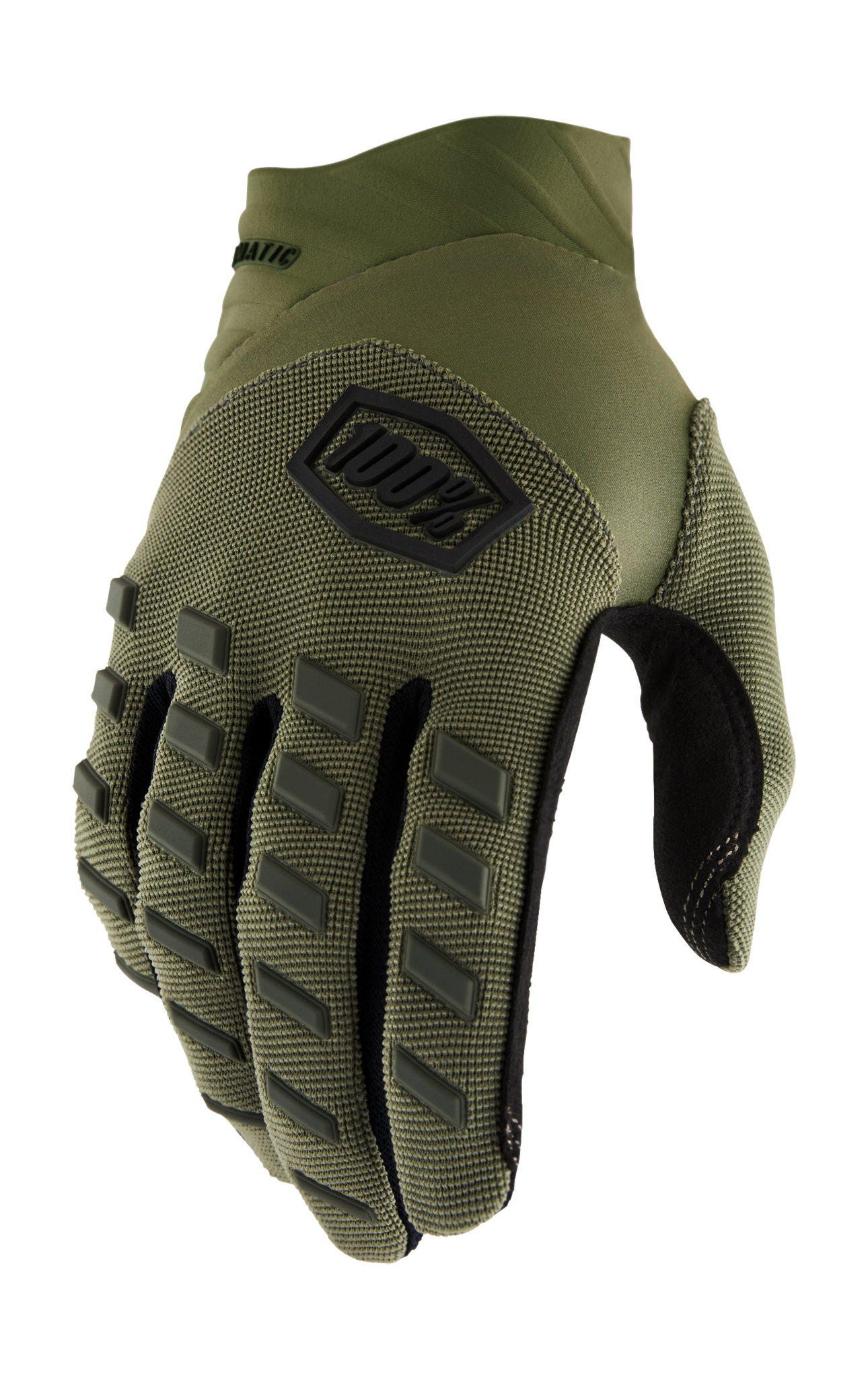 100% Motocross Gloves Airmatic - Army Green