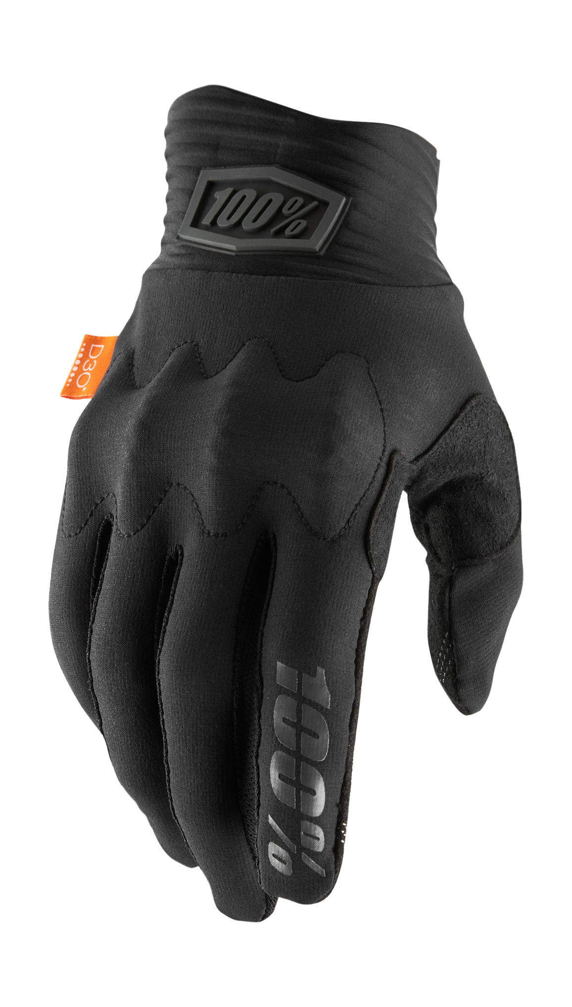 100% Motocross Gloves Cognito D3O - Black / Charcoal