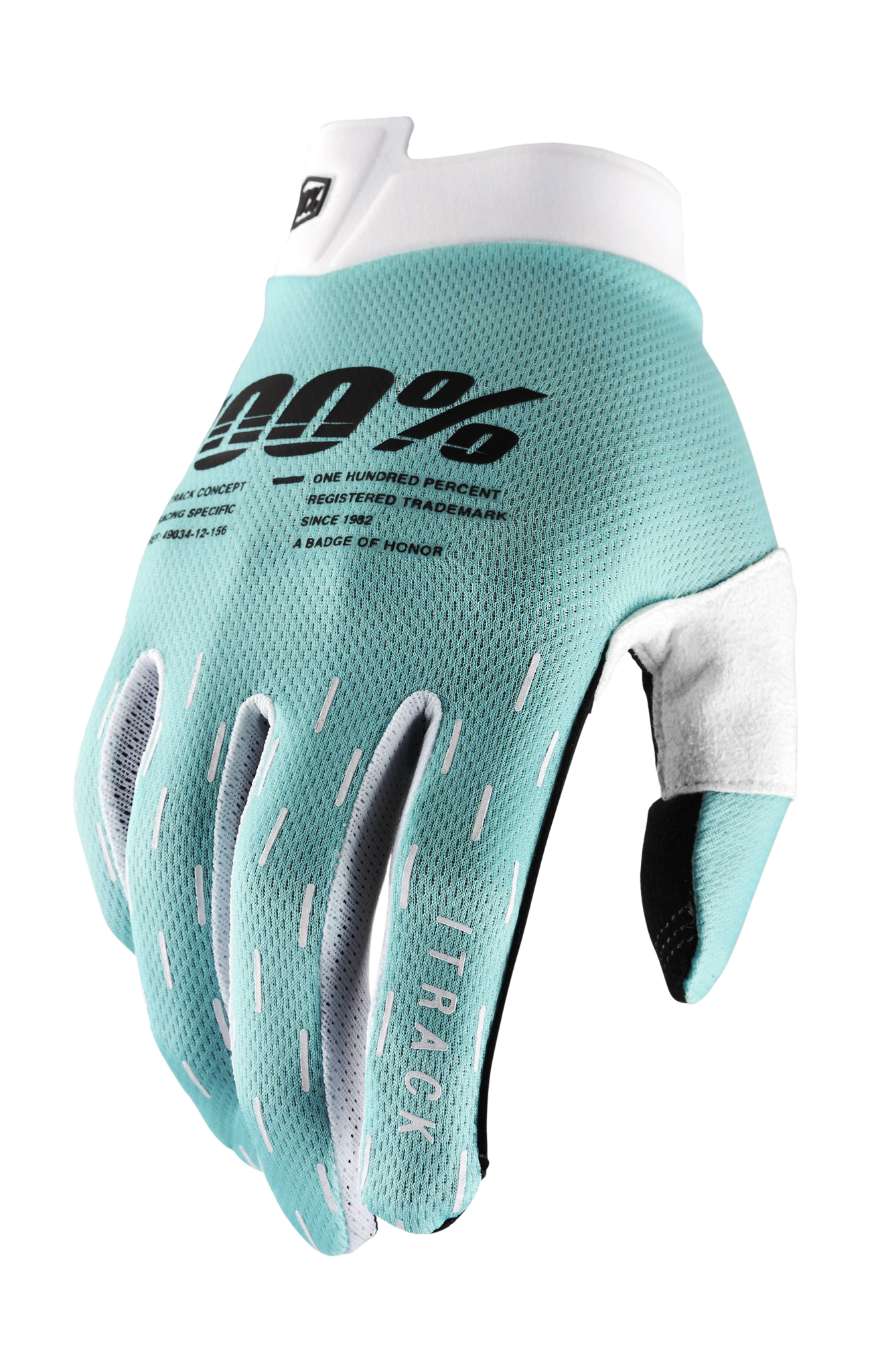 100% Motocross Gloves iTrack - Aqua