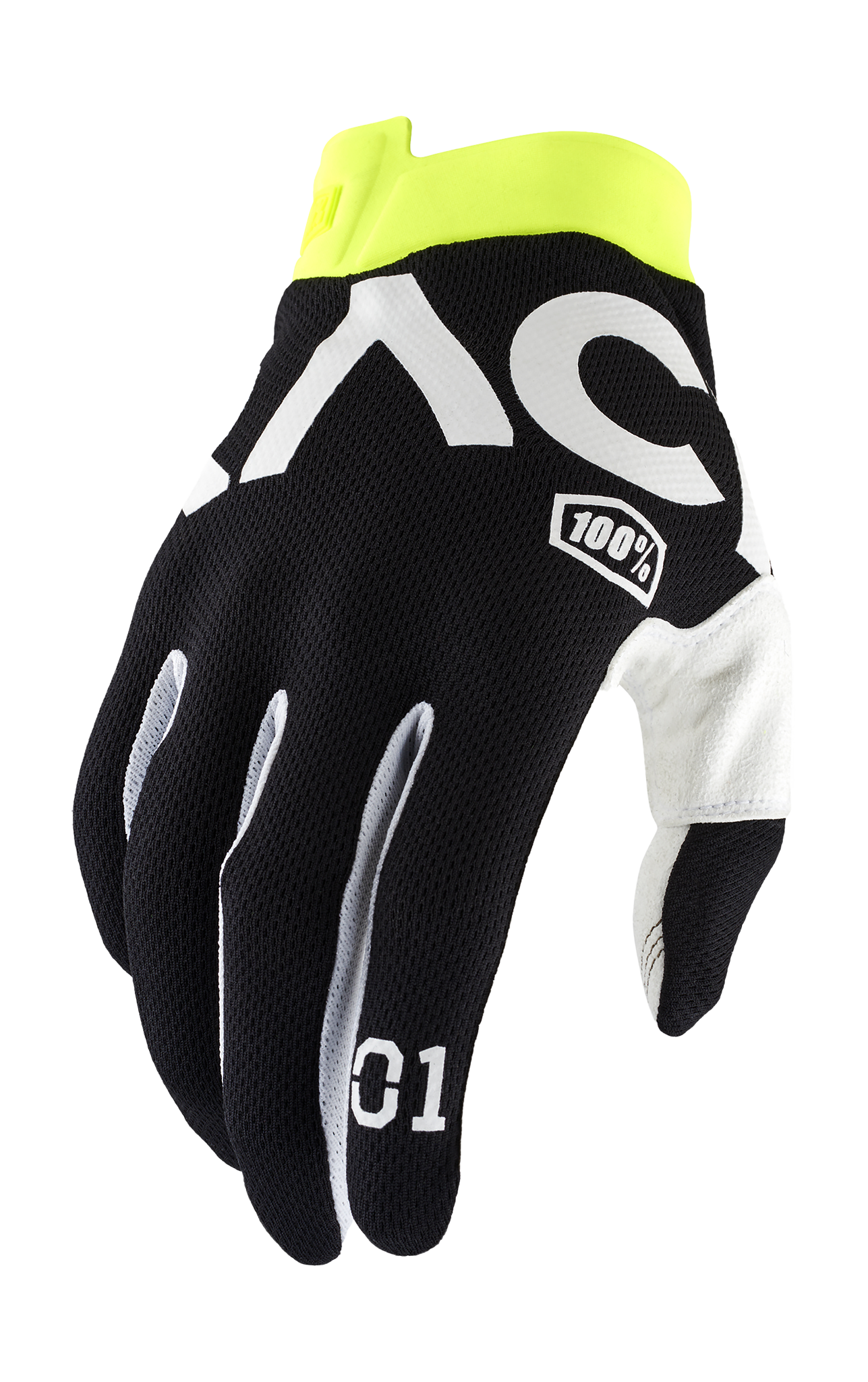 100% Motocross Gloves iTrack RACR - Black