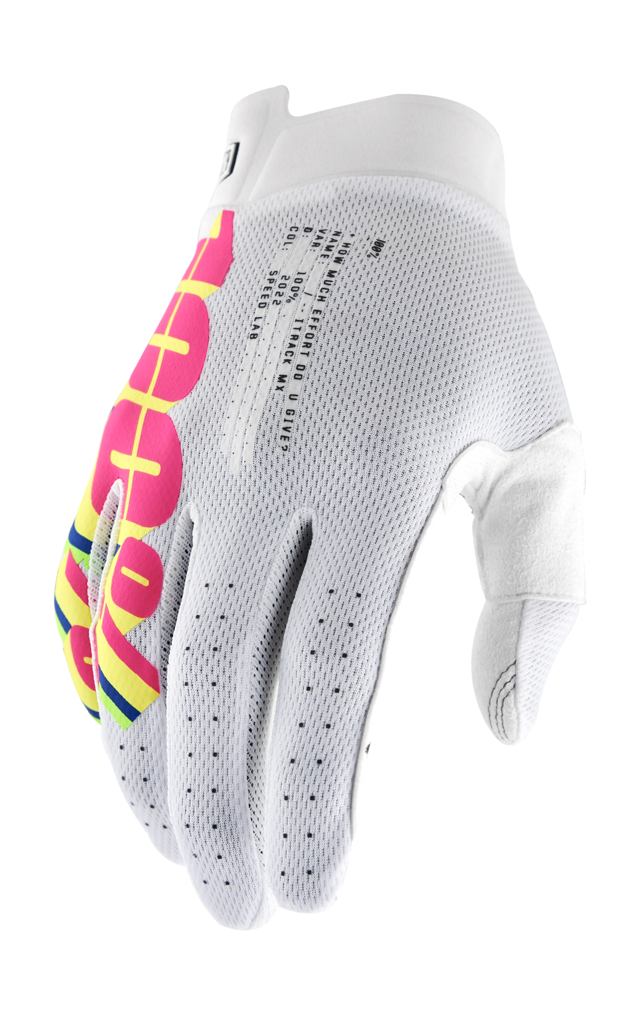 100% Motocross Gloves iTrack System - White
