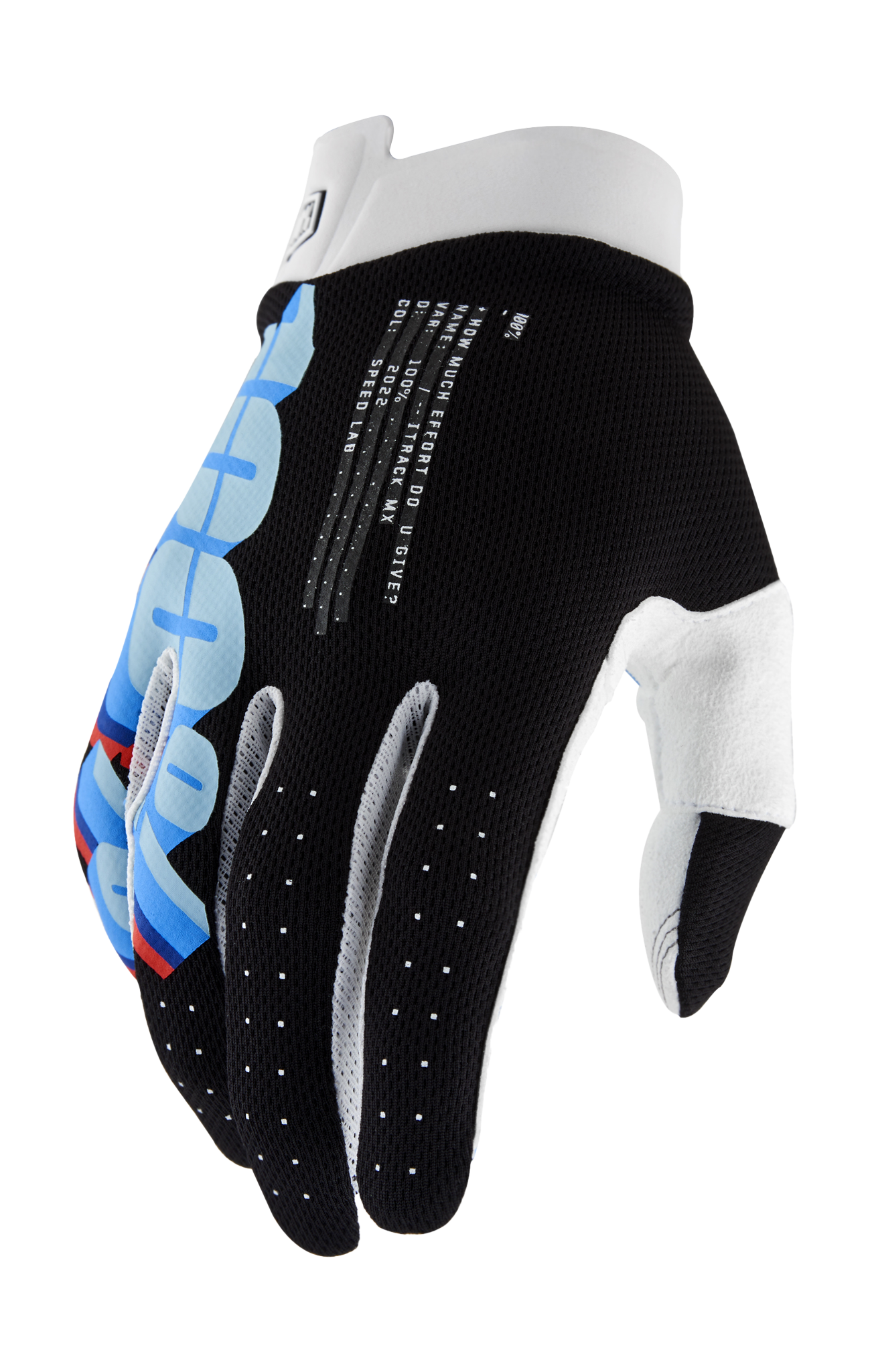 100% Motocross Gloves iTrack System - Black