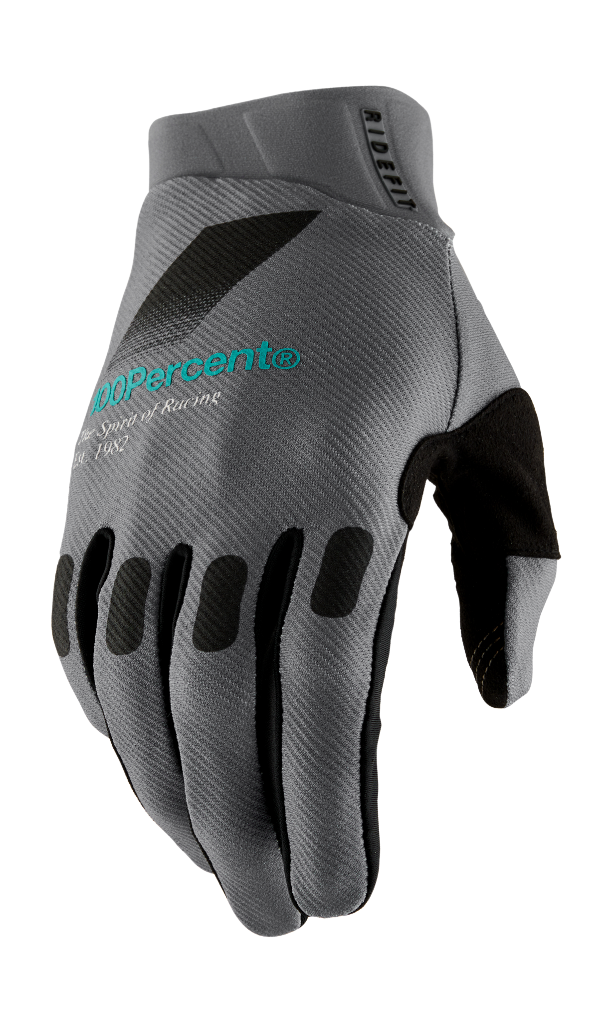 100% Motocross Gloves Ridefit - Petrol