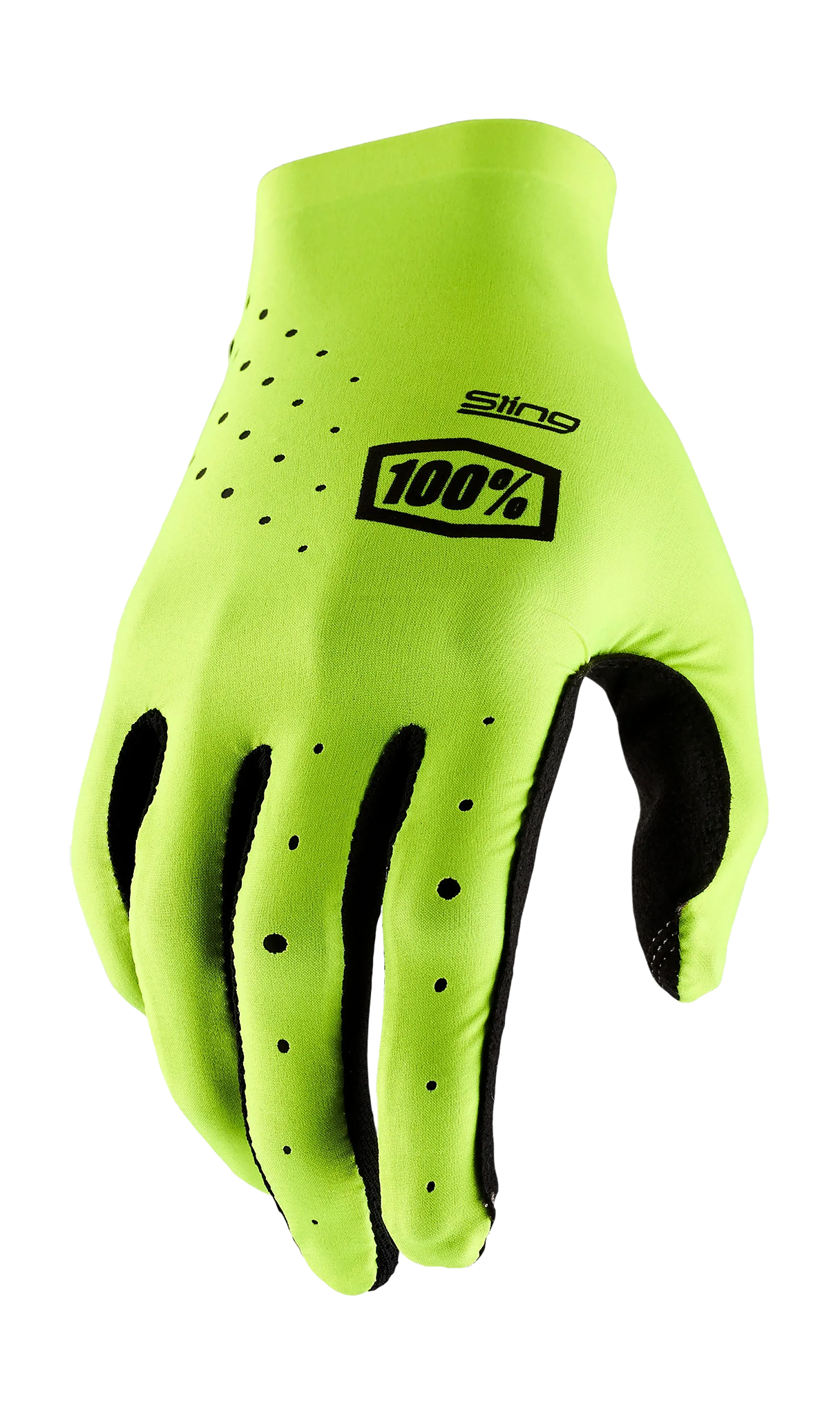 100% Motocross Gloves Sling MX - Fluo Yellow