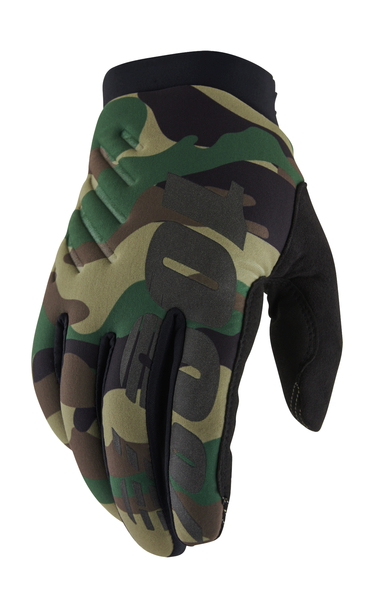 100% Motocross Gloves Winter Brisker - Camo / Black