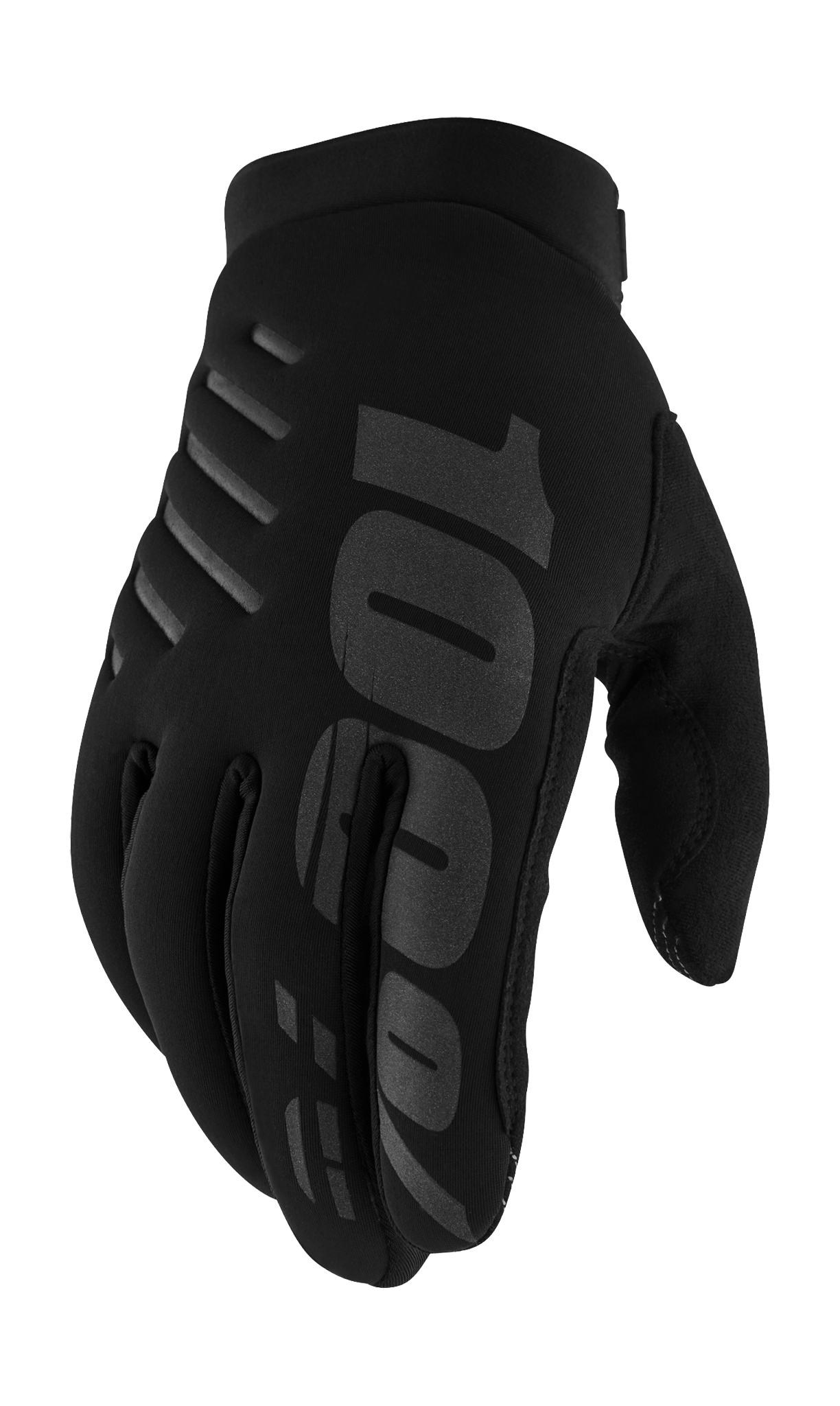 100% Motocross Gloves Winter Brisker - Black / Grey