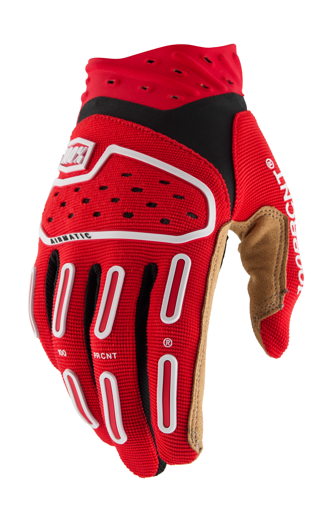 100% Youth Motocross Gloves Airmatic 2 - Red / Black