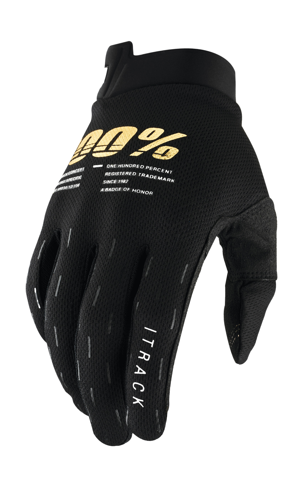100% Youth Motocross Gloves iTrack - Black
