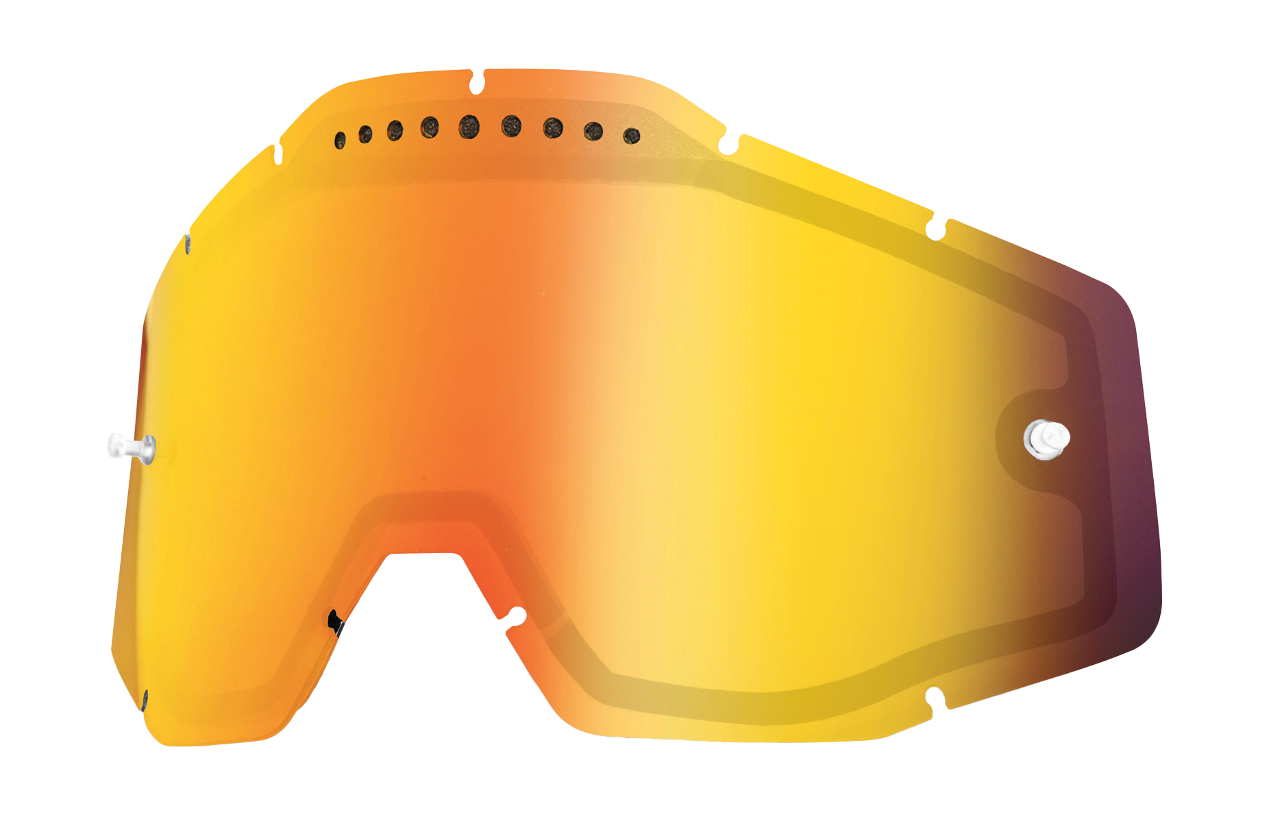 100% Lens RC1/AC1/ST1 - Dual Vented Mirror Red