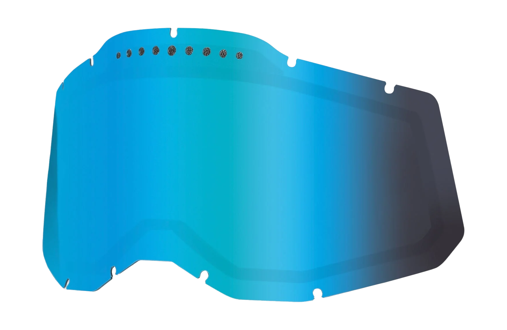 100% Lens RC2/AC2/ST2 - Dual Vented Mirror Blue