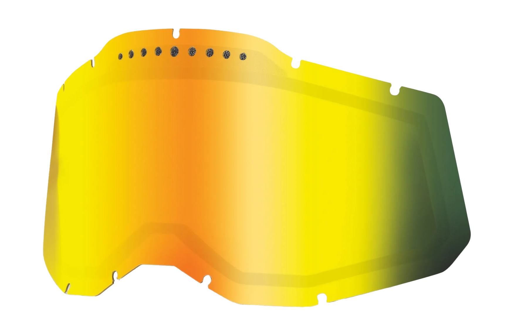 100% Lens RC2/AC2/ST2 - Dual Vented Mirror Gold