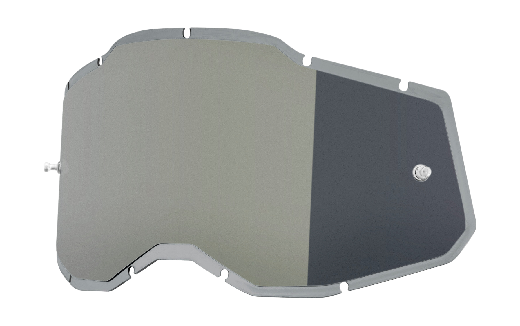 100% Lens RC2/AC2/ST2 - Injected Mirror Silver