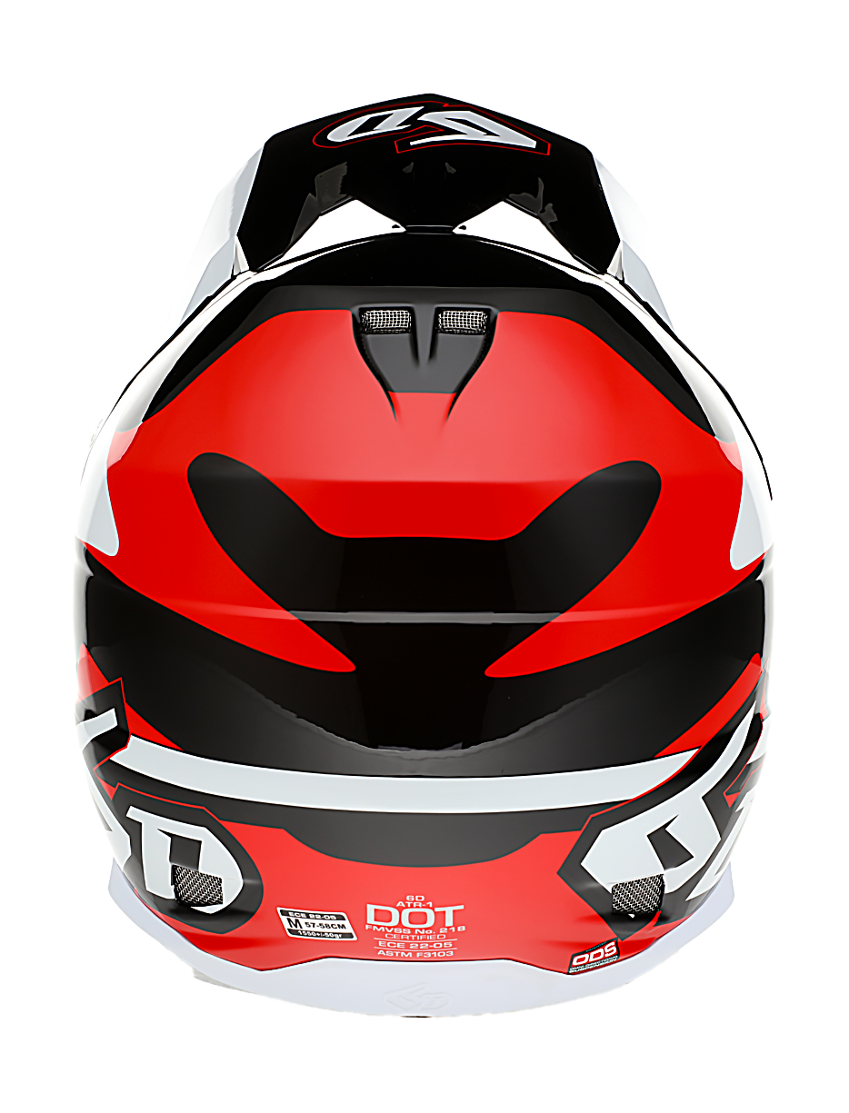 6D Motocross Helmet ATR-1 Apex - Red