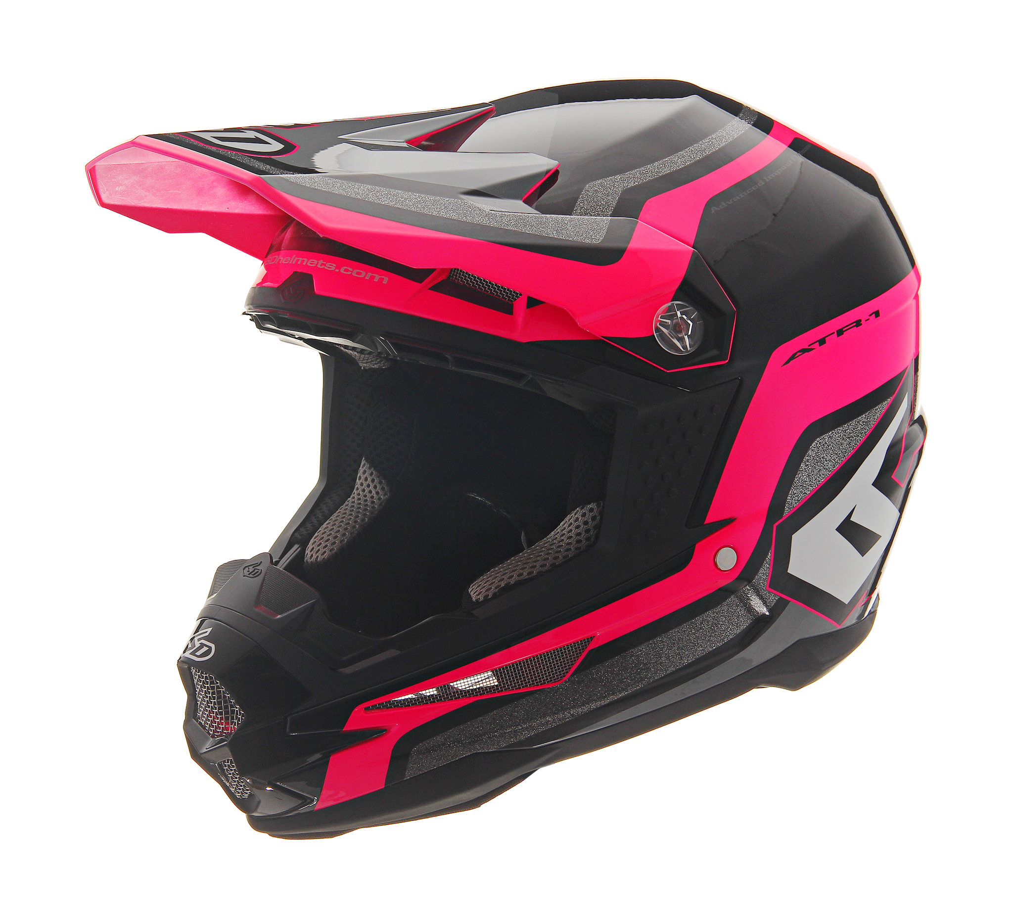 6D Motocross Helmet ATR-1 Fuse - Pink / Black