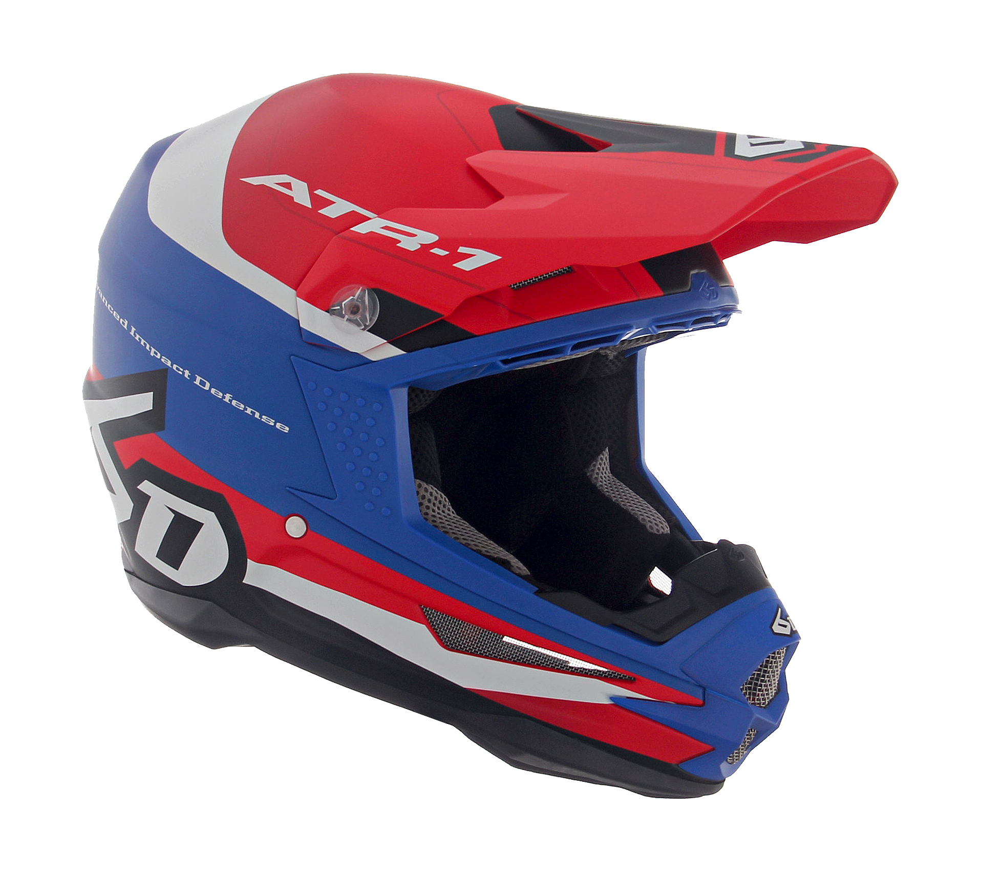 6D Motocross Helmet ATR-1 Pace - Red / White / Blue