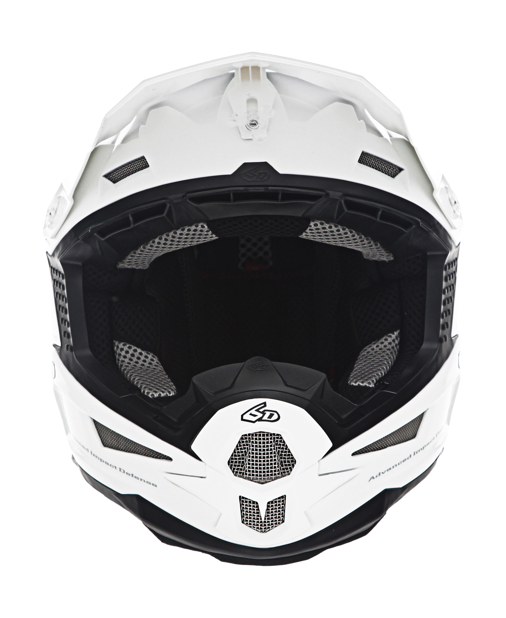 6D Motocross Helmet ATR-1 Solid Gloss - White