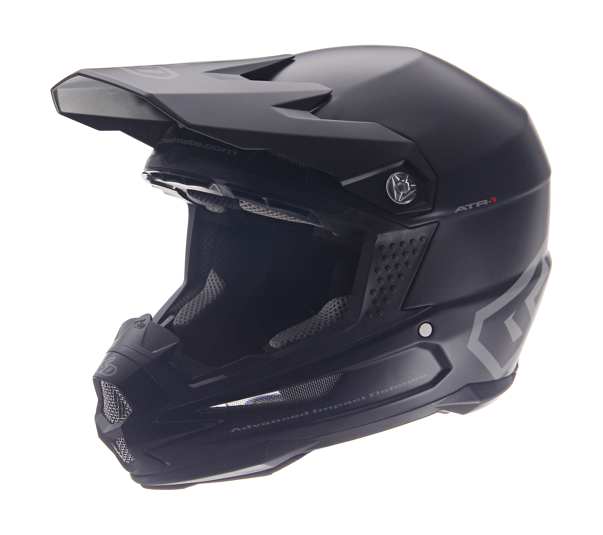 6D Motocross Helmet ATR-1 Solid - Matte Black