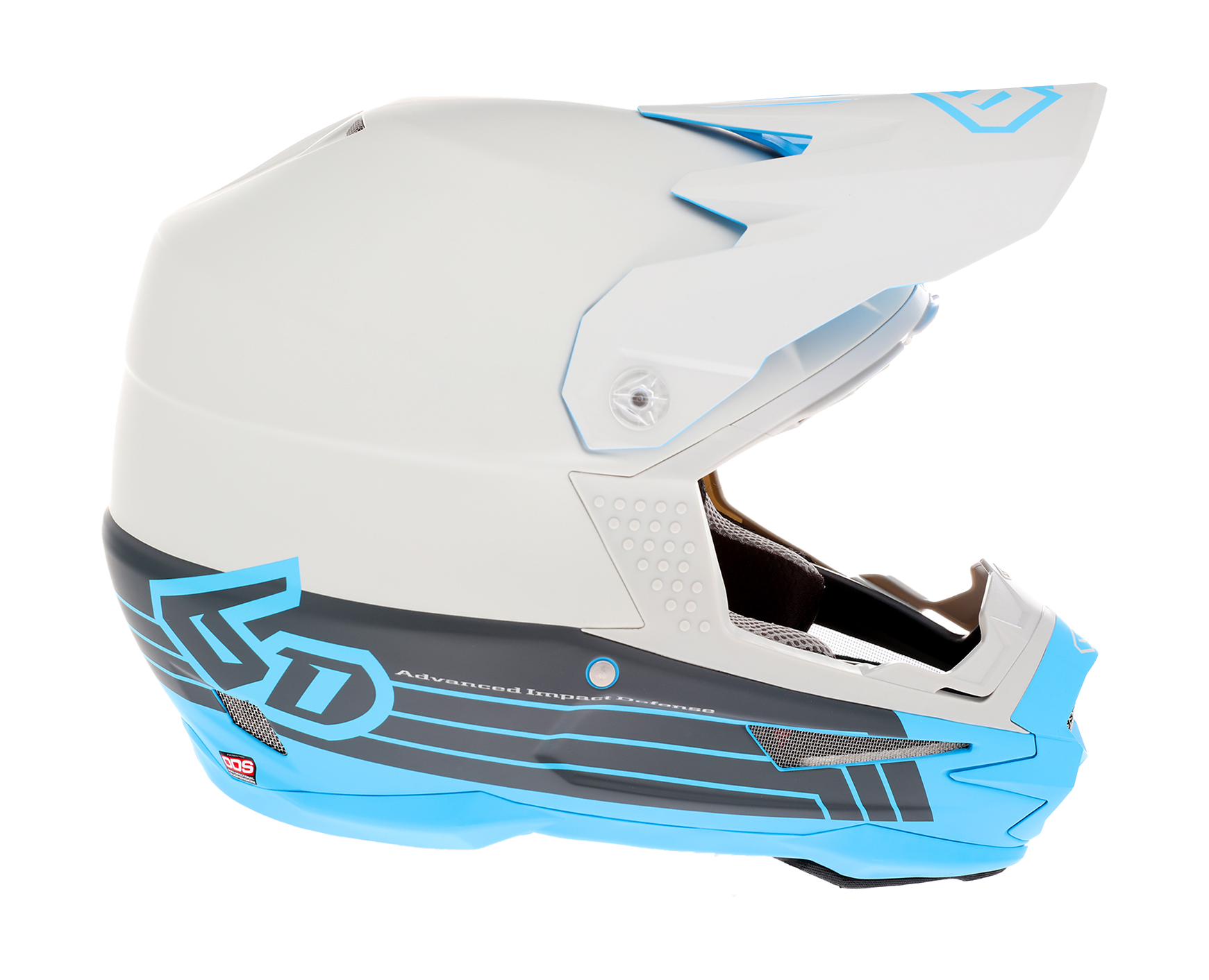 6D Motocross Helmet ATR-1 Split - Cyan