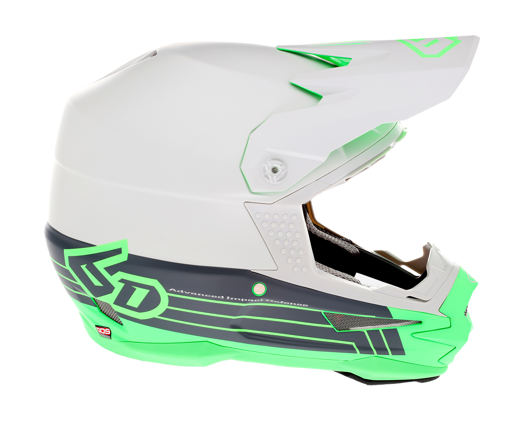 6D Motocross Helmet ATR-1 Split - Neon Green