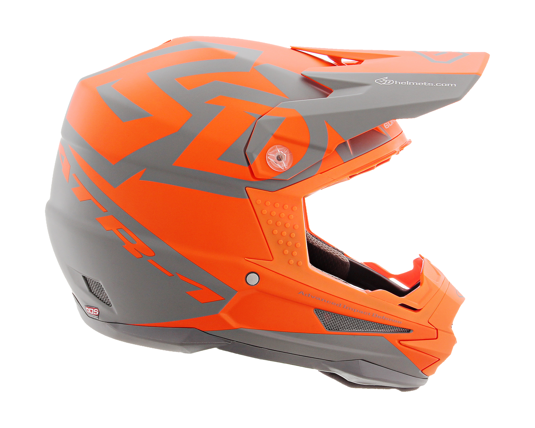 6D Motocross Helmet ATR-1 Switch - Grey / Orange