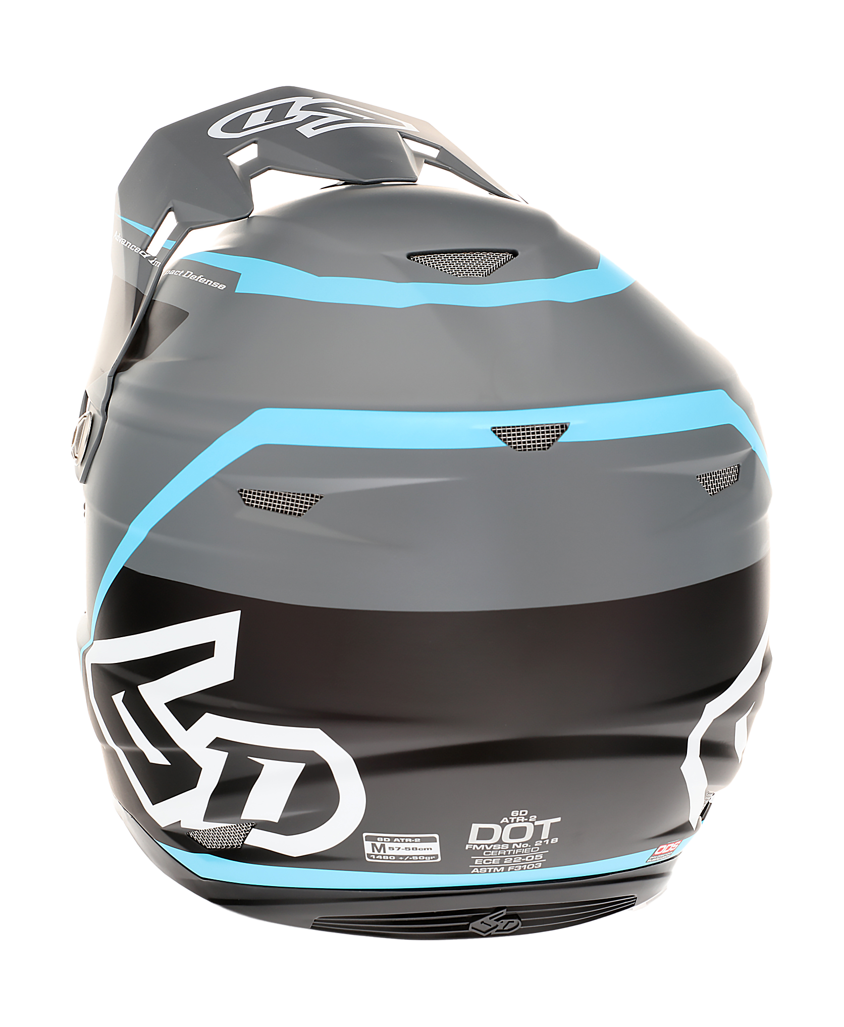 6D Motocross Helmet ATR-2 Alpha - Cyan