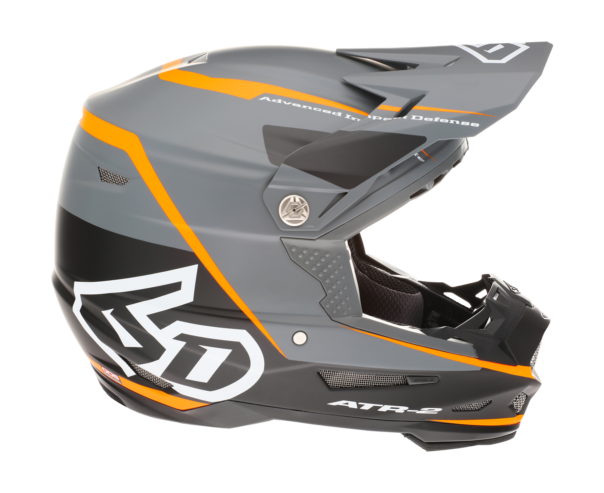 6D Motocross Helmet ATR-2 Alpha - Neon Orange