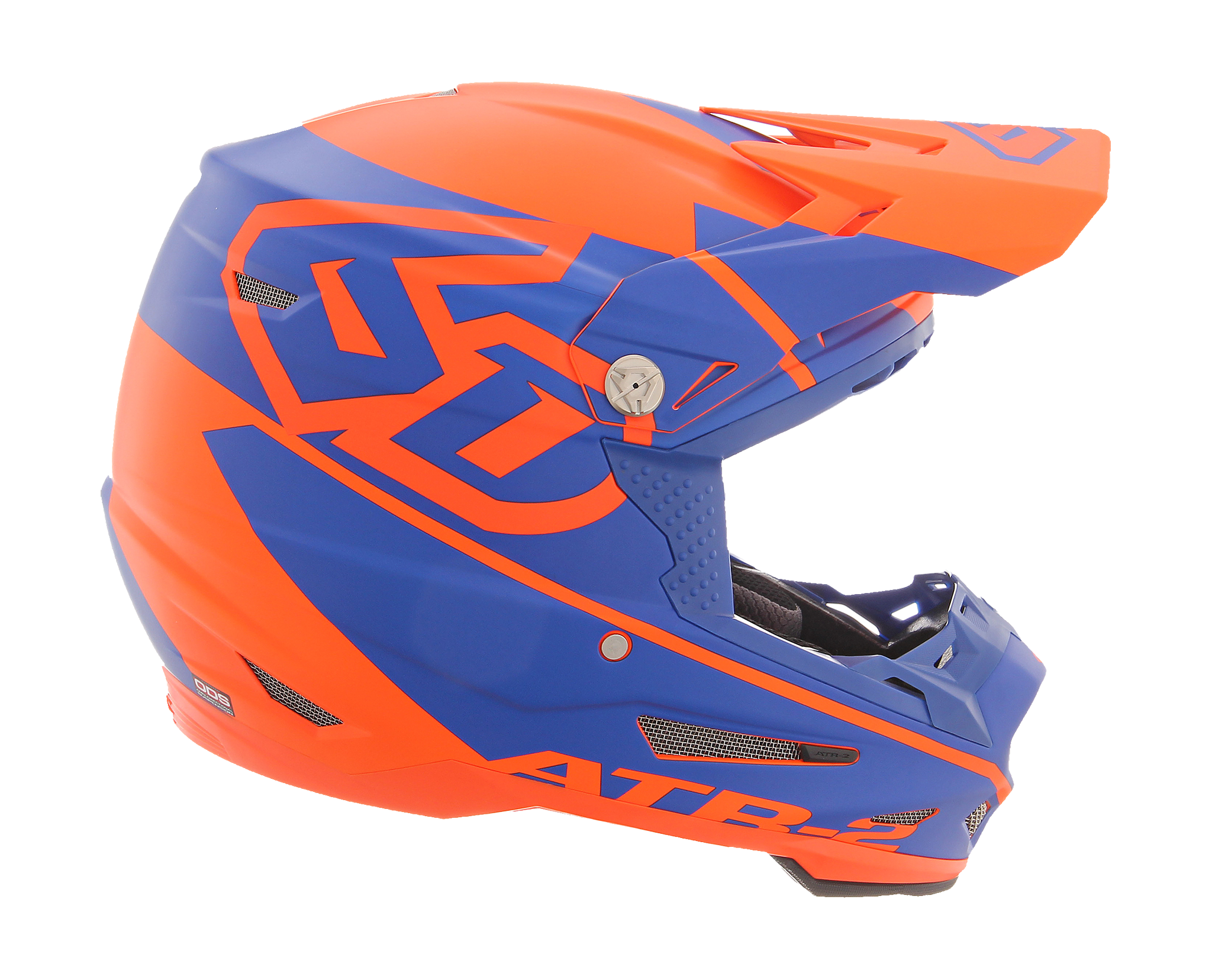 6D Motocross Helmet ATR-2 Core - Orange / Blue